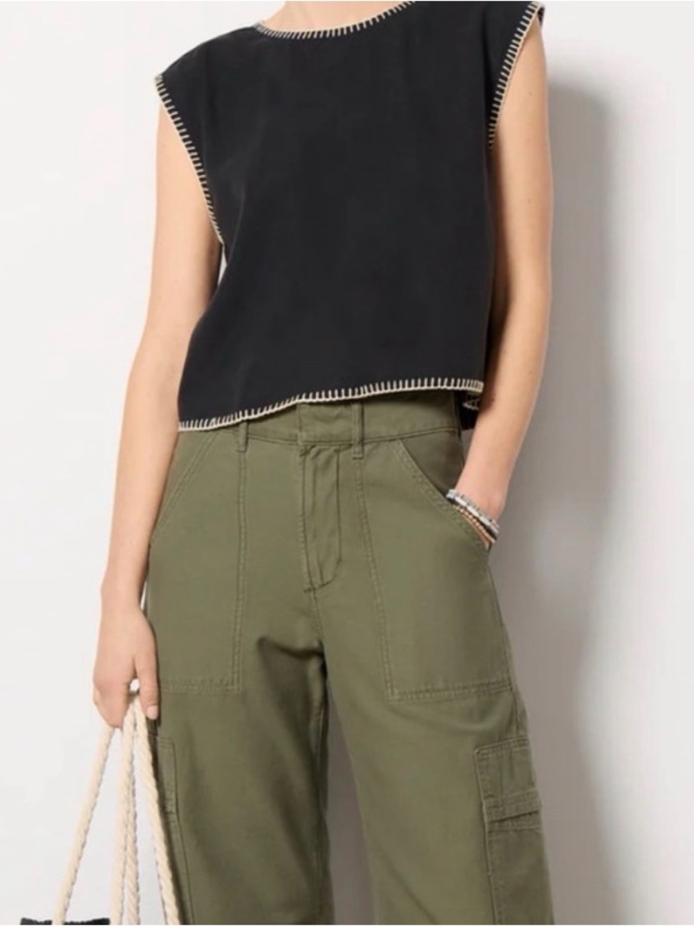 Cloth & Stone Blanket Stitch Top